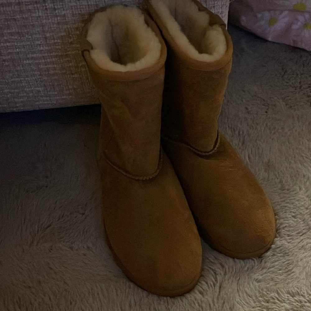 Brown boots worn once.